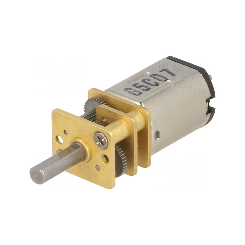Motor DC cu Transmisie 6V 360mA Ax Crestat D 75:1 Micro Metal Gearmotor Dual | Electronic-mag.ro | Componente Electronice