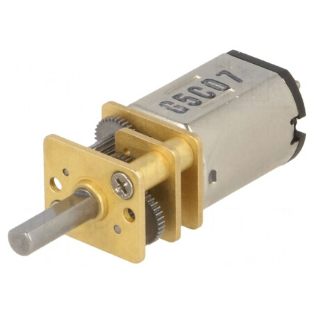 Motor DC cu Transmisie 6V 360mA Ax Crestat D 75:1 Micro Metal Gearmotor Dual | Electronic-mag.ro | Componente Electronice