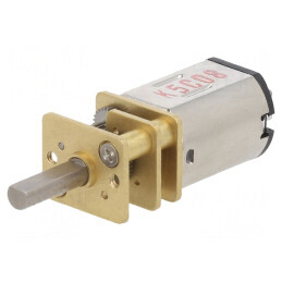 Motor DC cu Transmisie 5:1 HP 6V Ax Crestătură D | Electronic-mag.ro | Componente Electronice