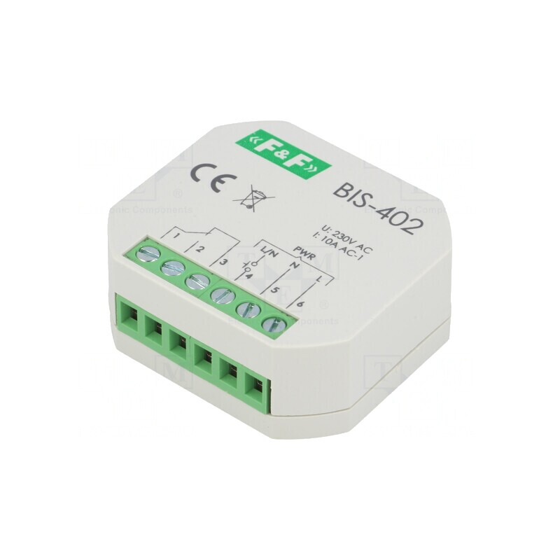 Releu Bistabil de Impulsuri NO 10A IP20 BIS-402 | Electronic-mag.ro | Componente Electronice