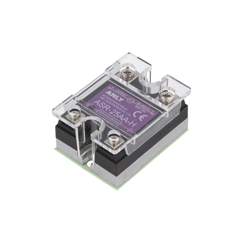 Releu Semiconductor 25A 1-Fazat 80-280VAC 48-480VAC | Electronic-mag.ro | Componente Electronice