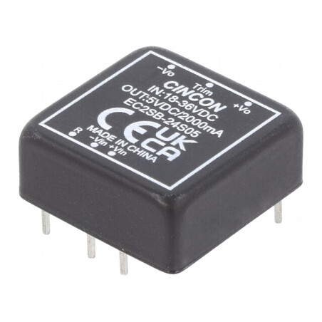 Convertor DC/DC 10W 18-36V la 5V 2000mA EC2SB-24S05 | Electronic-mag.ro | Componente Electronice