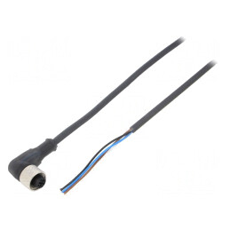 Cablu de Conectare M12 în Unghi 2m 250VAC 4A IP67 | Electronic-mag.ro | Componente Electronice