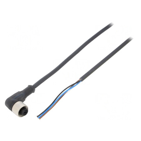 Cablu de Conectare M12 în Unghi 2m 250VAC 4A IP67 | Electronic-mag.ro | Componente Electronice