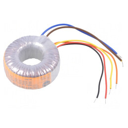 Transformator: toroidal | 30VA | 230VAC | 12V | 12V | 1,25A | 1,25A | 55110-P1S2