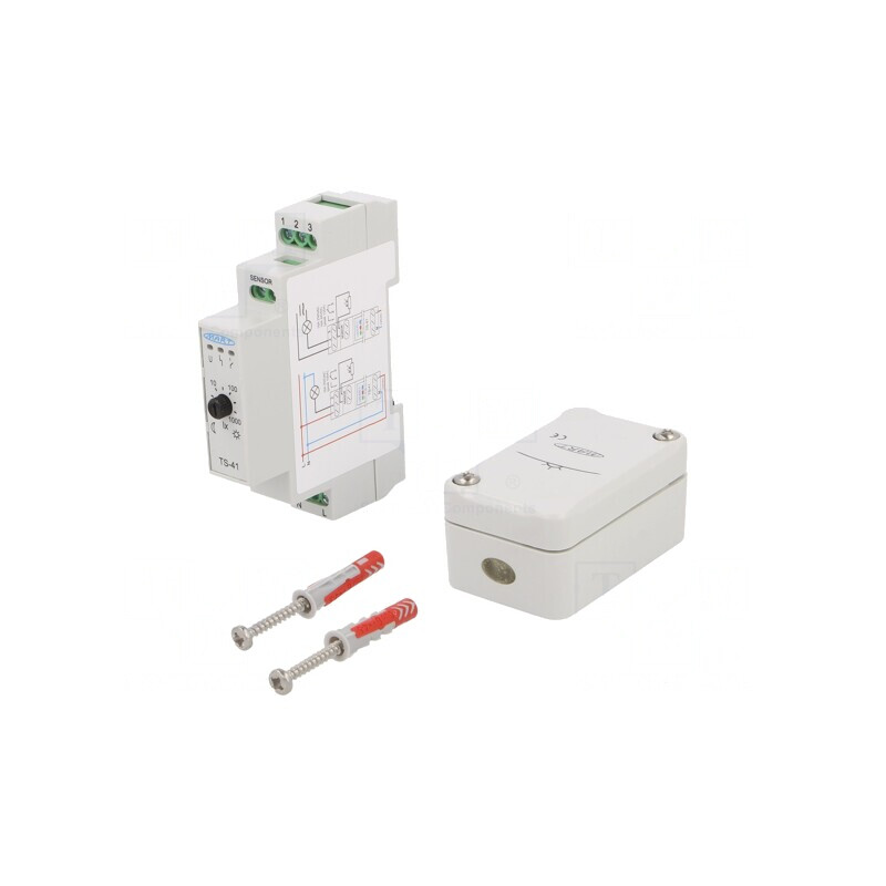 Întrerupător Crepuscular DIN 230VAC SPDT IP20 | Electronic-mag.ro | Componente Electronice