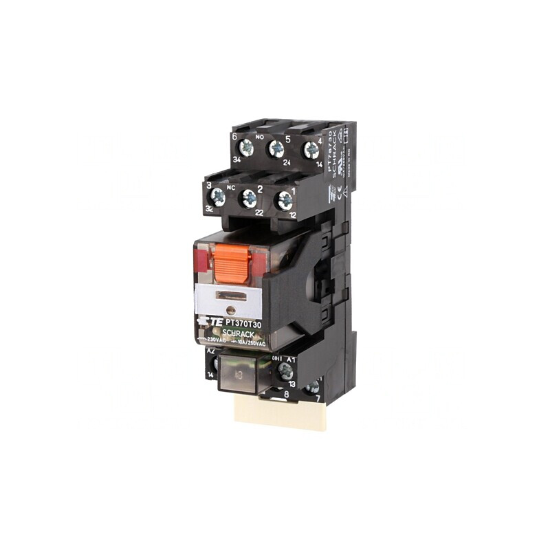 Releu Intermediar 3PDT 230VAC 10A | Electronic-mag.ro | Componente Electronice