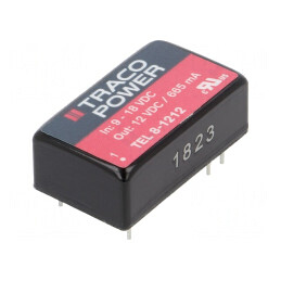 Convertor DC/DC 8W 9-18V la 12V 665mA DIP16 | Electronic-mag.ro | Componente Electronice