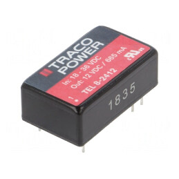 Convertor DC/DC 8W 18-36V la 12V 665mA DIP16 | Electronic-mag.ro | Componente Electronice