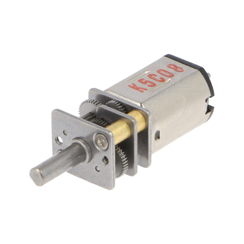 Motor DC cu transmisie 6V 1,6A Ax D 380:1 Micro Metal HP | Electronic-mag.ro | Componente Electronice