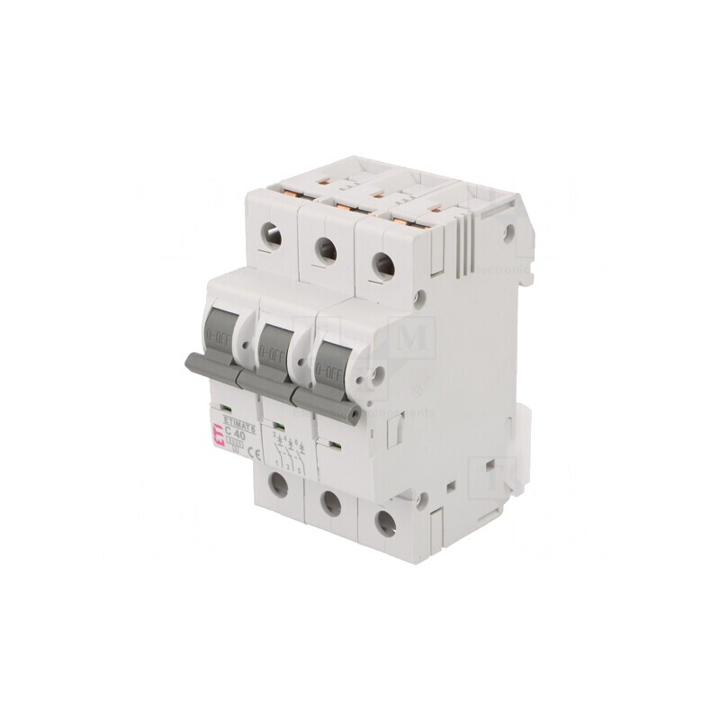Întrerupător Supracurent 40A 3P 6kA 230/400V ETIMAT 6 | Electronic-mag.ro | Componente Electronice