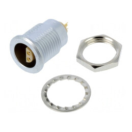 Conector Circular 1S Soclu 3 PIN Lipire 10A | Electronic-mag.ro | Componente Electronice