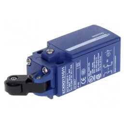 Limitator cursă manetă 20,2mm cu rolă plastic 14mm 10A | Electronic-mag.ro | Componente Electronice
