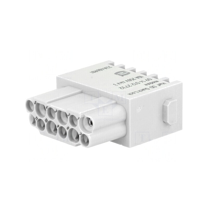 Conector modular mamă Han-Modular 12 pini 10A 250V | Electronic-mag.ro | Componente Electronice