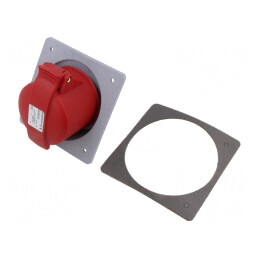 Conector de alimentare AC trifazat IP44 32A mamă drept | Electronic-mag.ro | Componente Electronice