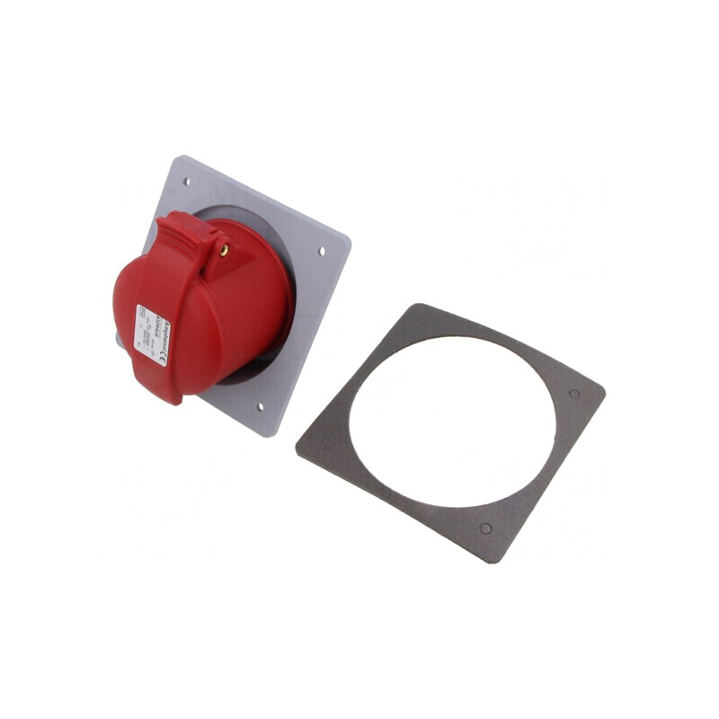 Conector de alimentare AC trifazat IP44 32A mamă drept | Electronic-mag.ro | Componente Electronice