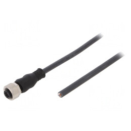 Cablu Conectare M12 5 Pini Drept 10m 125VAC 4A PUR | Electronic-mag.ro | Componente Electronice