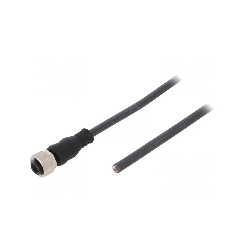 Cablu Conectare M12 5 Pini Drept 10m 125VAC 4A PUR | Electronic-mag.ro | Componente Electronice