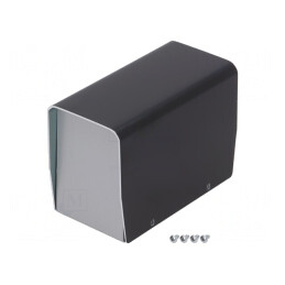Carcasă aluminiu argint 61x118x84mm | Electronic-mag.ro | Componente Electronice