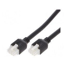 Cablu Mini-Fit Jr Mamă 8 Pin 0.5m PVC 18AWG 6A