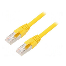 Patch Cord ETHERLINE Cat.6a S/FTP LSZH Galben | Electronic-mag.ro | Componente Electronice
