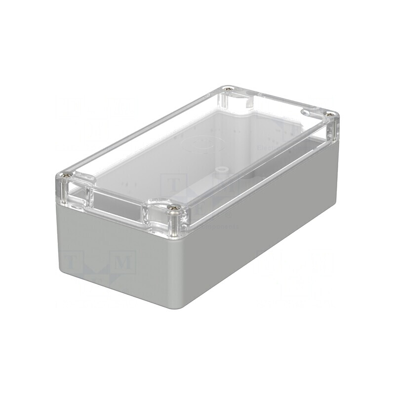 Carcasă universală 80x160x55mm gri deschis EUROMAS | Electronic-mag.ro | Componente Electronice