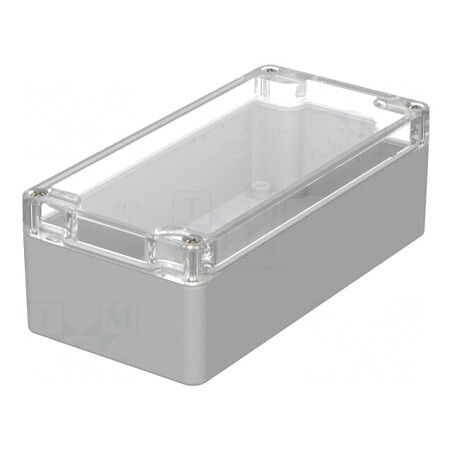 Carcasă universală 80x160x55mm gri deschis EUROMAS | Electronic-mag.ro | Componente Electronice