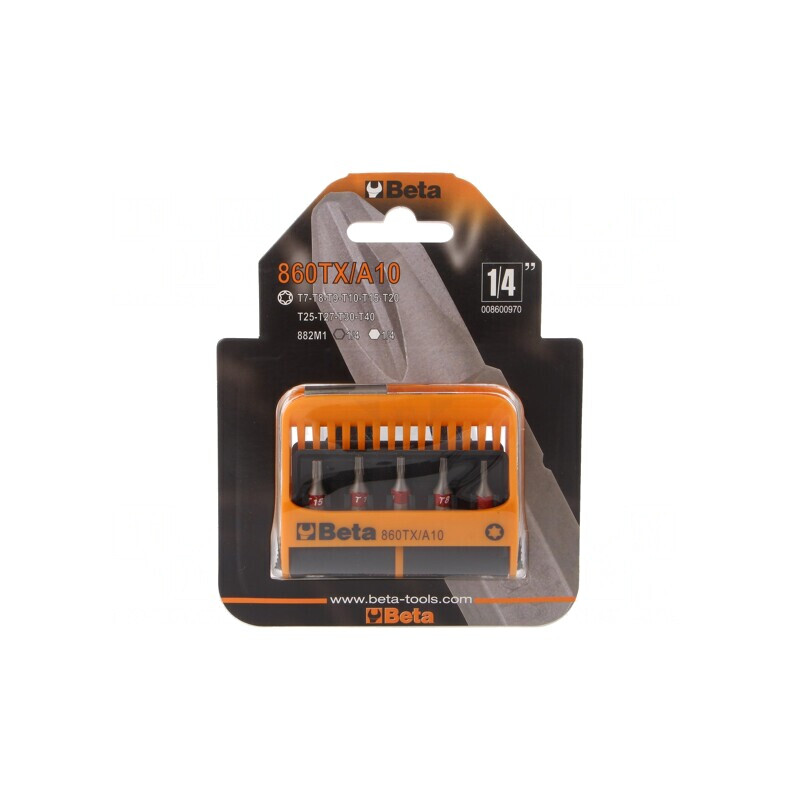 Kit Capete Șurubelniță Torx 10 Bucăți 1/4"