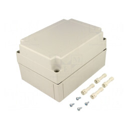 Carcasă universală gri IK07 ABS 130x180x100mm | Electronic-mag.ro | Componente Electronice