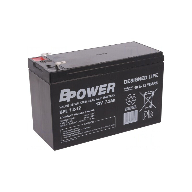 Baterie plumb-acid 12V 7,2Ah AGM fără întreținere | Electronic-mag.ro | Componente Electronice Baterie plumb-acid 12V 7,2Ah AGM fără întreținere | Electronic-mag.ro | Componente Electronice