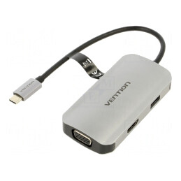 Stație de andocare USB 3.0 negru aluminiu 100W | Electronic-mag.ro | Componente Electronice