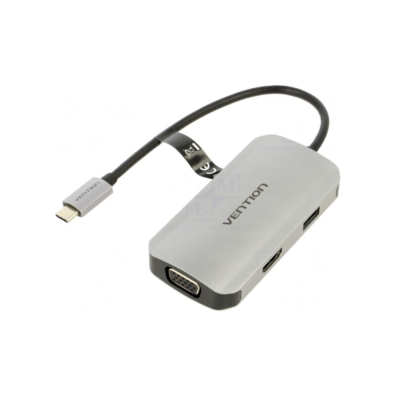 Stație de andocare USB 3.0 negru aluminiu 100W | Electronic-mag.ro | Componente Electronice