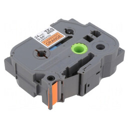 Bandă portocalie 24mm x 5m cu text negru | Electronic-mag.ro | Componente Electronice