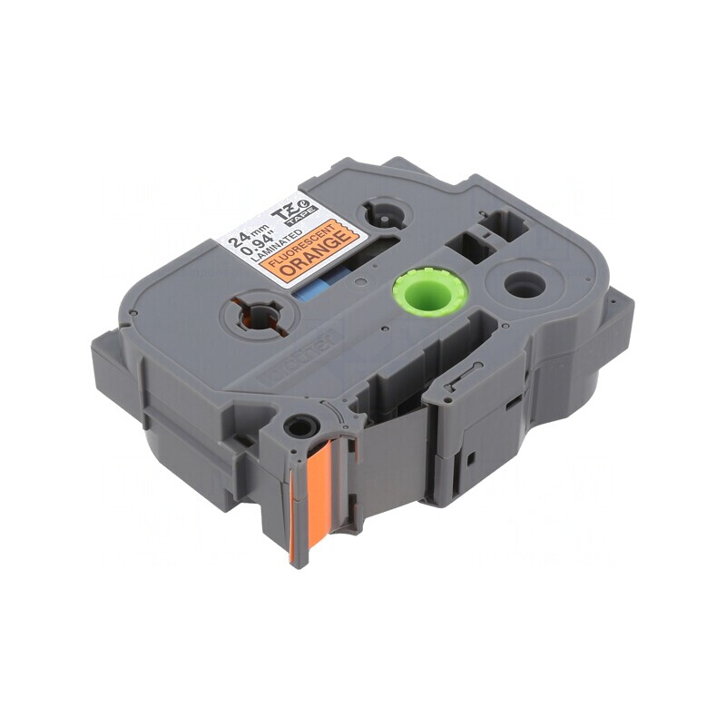 Bandă portocalie 24mm x 5m cu text negru | Electronic-mag.ro | Componente Electronice