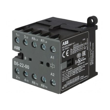 Contactor 4P NC x2 NO x2 24VAC 6A cu șuruburi | Electronic-mag.ro | Componente Electronice