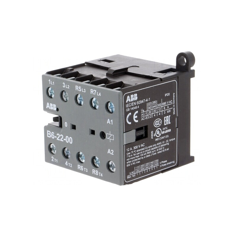 Contactor 4P 220-240VAC 6A | Electronic-mag.ro | Componente Electronice