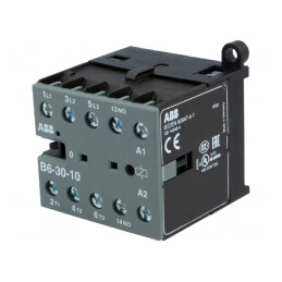 Contactor 3-polar cu 3 Contacte Auxiliare NO 24VAC 6A | Electronic-mag.ro | Componente Electronice
