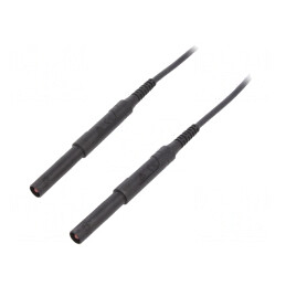Cablu Măsurare 6kVDC 6kVAC 16A 1m Negru | Electronic-mag.ro | Componente Electronice