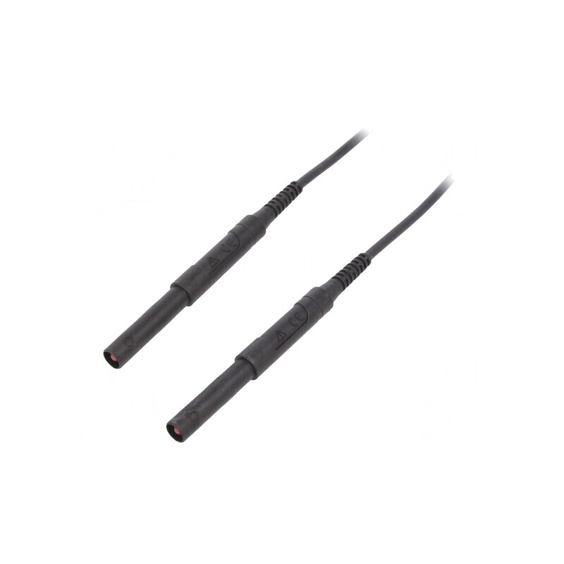 Cablu Măsurare 6kVDC 6kVAC 16A 1m Negru | Electronic-mag.ro | Componente Electronice
