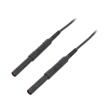 Cablu Măsurare 6kVDC 6kVAC 16A 1m Negru | Electronic-mag.ro | Componente Electronice