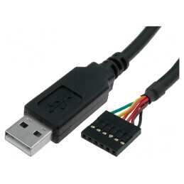 Modul: cu cablu, integrat | UART,USB | soclu pini,USB A | cablu | TTL-232R-3V3