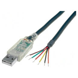 Modul: cu cablu, integrat | USB | USB A | cablu | 1,8÷5,25V | TTL-232RG-VIP-WE