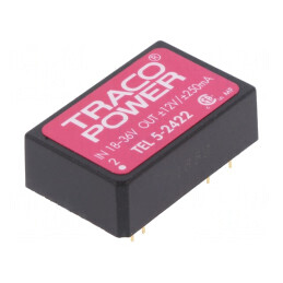 Convertor DC/DC 5W 18-36V la 12V/-12V | Electronic-mag.ro | Componente Electronice