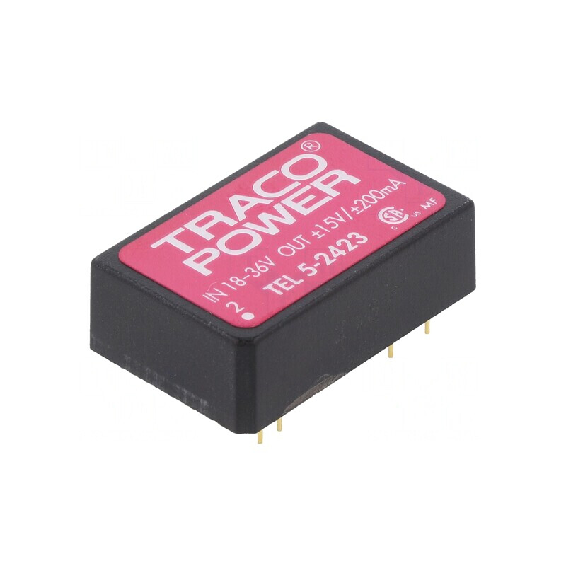 Convertor DC/DC 5W 18-36V la 15V/-15V TEL5 | Electronic-mag.ro | Componente Electronice