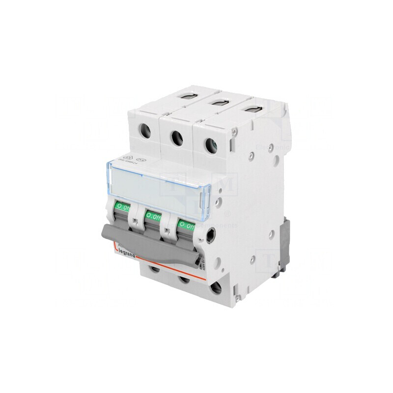 Întrerupător Separator Poli 3 Șină DIN 63A 400V | Electronic-mag.ro | Componente Electronice
