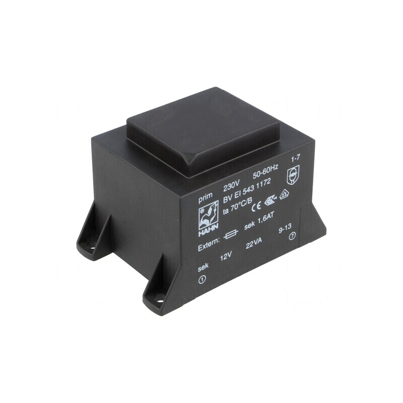 Transformator Încapsulat 22VA 230V 12V PCB | Electronic-mag.ro | Componente Electronice