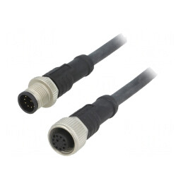 Cablu senzori automatizări M12-M12 1m | Electronic-mag.ro | Componente Electronice