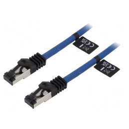Patch Cord Cat 8.1 S/FTP LSZH Albastru 20m | Electronic-mag.ro | Componente Electronice