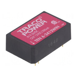 Convertor DC/DC 6W 12V 500mA DIP24 | Electronic-mag.ro | Componente Electronice