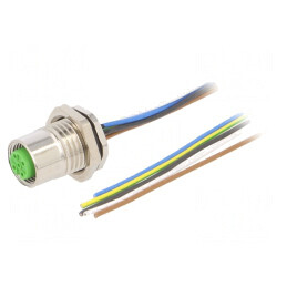 Cablu de conectare M12 5 pini 1m 125VAC 4A PUR | Electronic-mag.ro | Componente Electronice